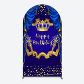 Lofaris Classic Crown Scepter Tassel Birthday Arch Backdrop
